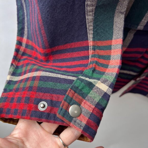 Polo Ralph Lauren Men vintage Plaid Chore / Hunting Jacket with Corduroy Collar - Picture 8 of 14